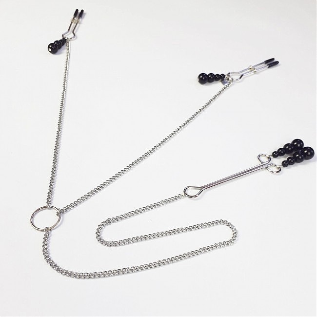      Art of Sex — Nipple and clit clamps Black Pearl