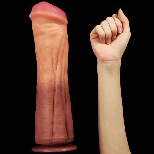 Dual layered Platinum Silicone Cock, 30 