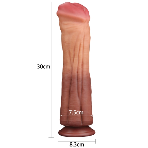  Dual layered Platinum Silicone Cock, 30 