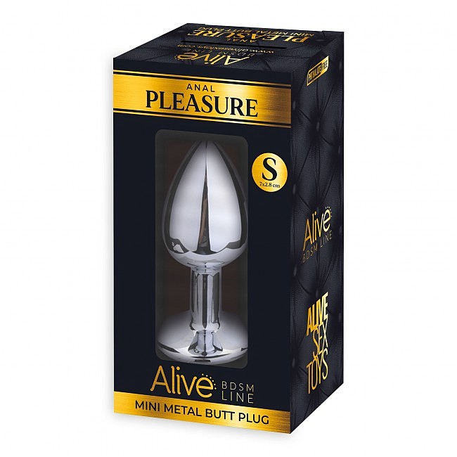      Alive Mini Metal Butt Plug Blue