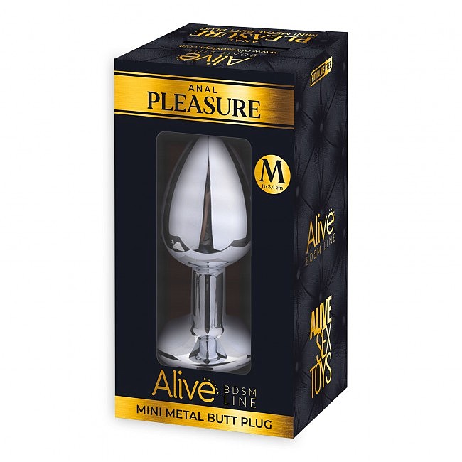      Alive Mini Metal Butt Plug Blue