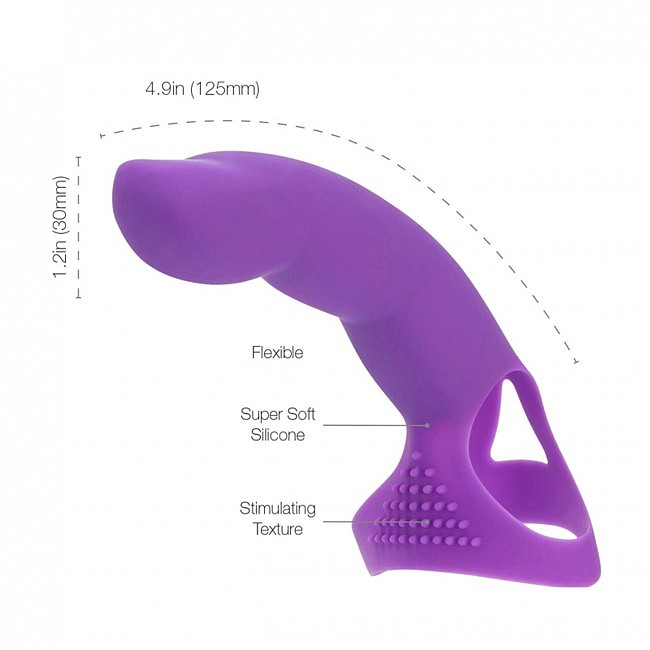    Simple&True Extra Touch Finger Dong Purple