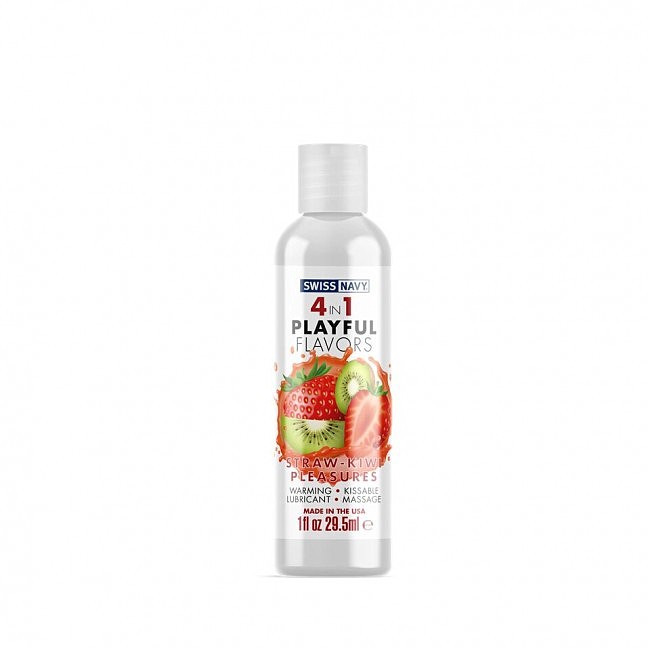     Swiss Navy 4 in 1 Straw-Kiwi Pleasures 29,5 