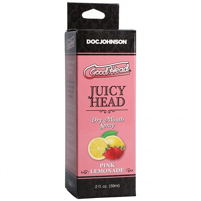 Doc Johnson GOODHEAD — JUICY HEAD — DRY MOUTH SPRAY — PINK LEMONADE 2 FL. OZ