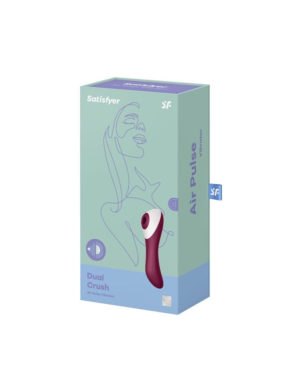    Satisfyer Dual Crush Wine Red