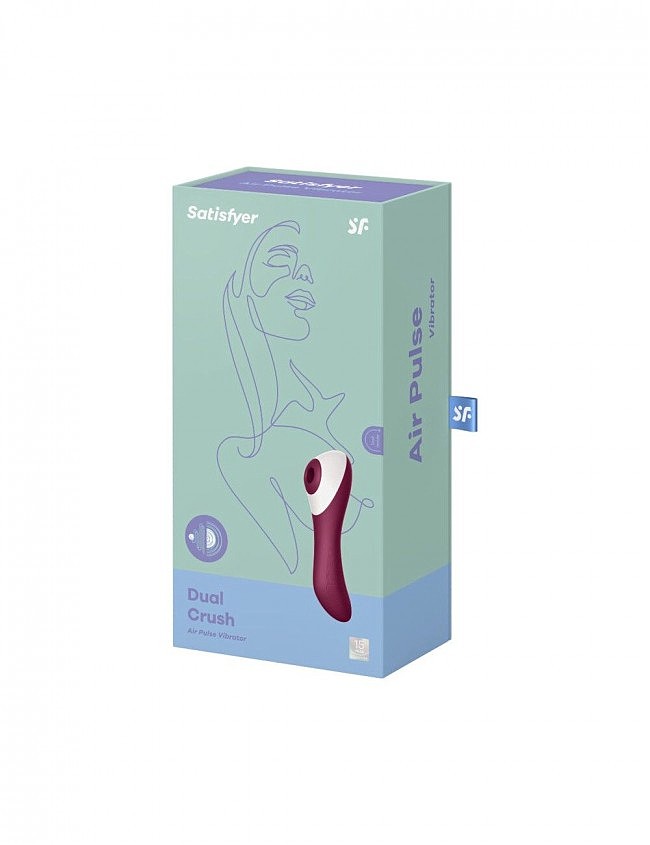    Satisfyer Dual Crush Wine Red