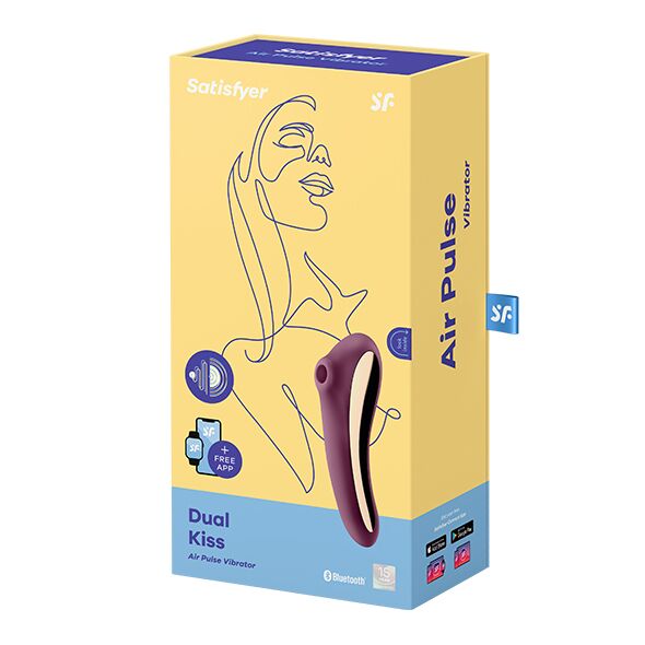   Satisfyer Dual Kiss Wine Red