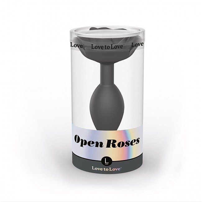   Love To Love OPEN ROSES L SIZE — BLACK ONYX