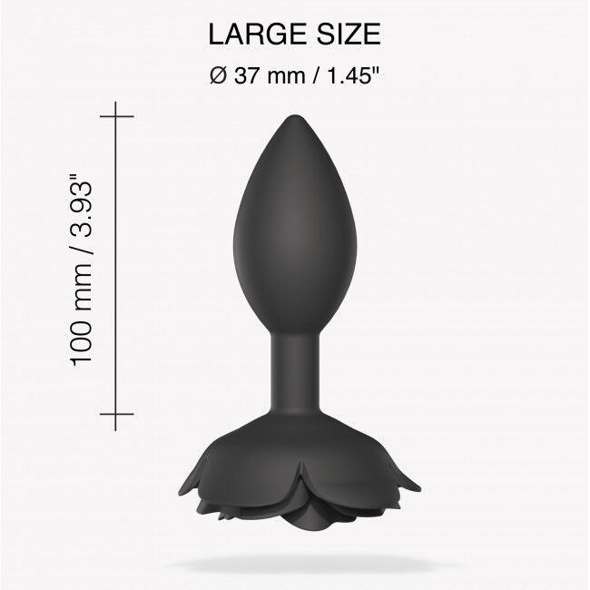    Love To Love OPEN ROSES L SIZE — BLACK ONYX