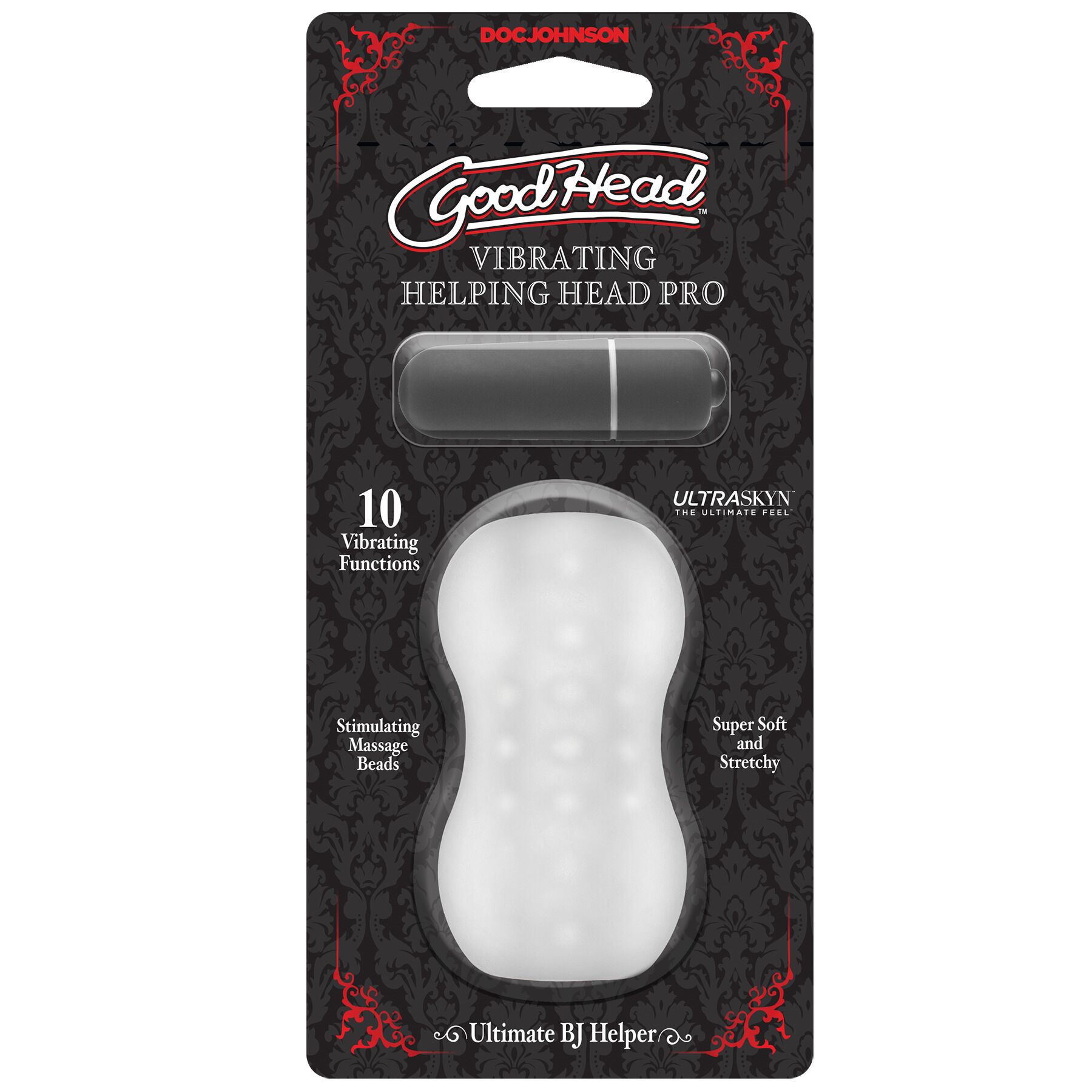   Doc Johnson GoodHead — Vibrating Helping Head Pro — Frost