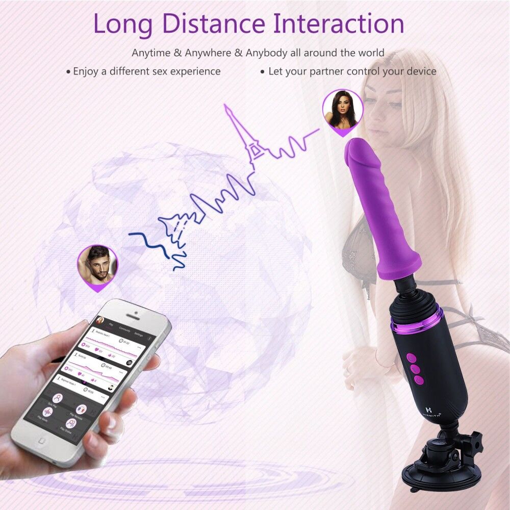 -     Hismith Mini Capsule Sex-Machine with Strong Suction APP