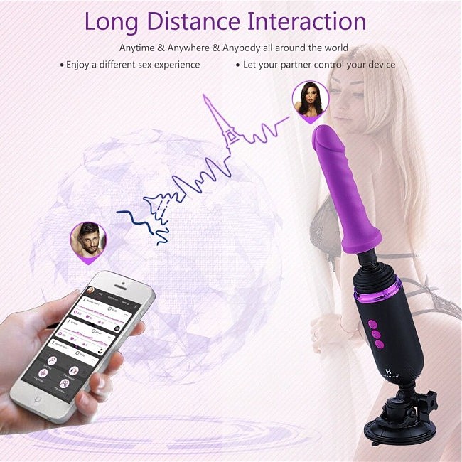 -     Hismith Mini Capsule Sex-Machine with Strong Suction APP