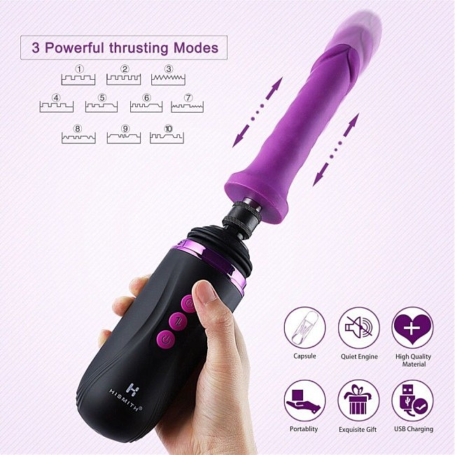-     Hismith Mini Capsule Sex-Machine with Strong Suction APP