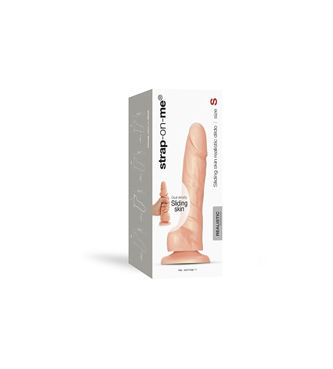  Strap-On-Me SLIDING SKIN REALISTIC DILDO VANILLE