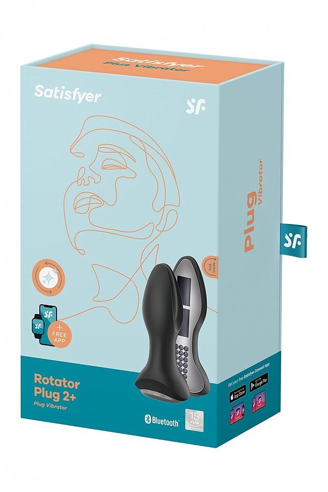   Satisfyer Rotator Plug 2+ Black