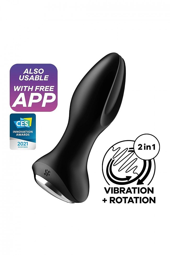   Satisfyer Rotator Plug 2+ Black