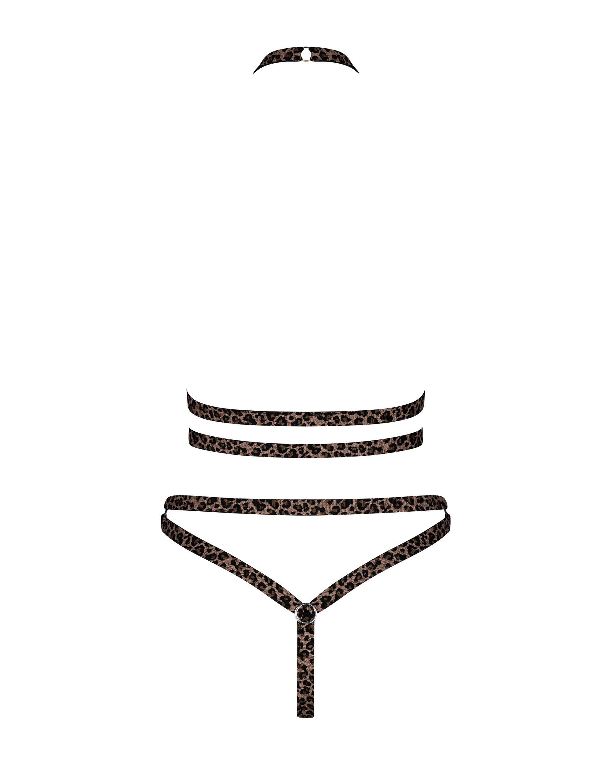     Obsessive Tigrita 2-pcs set brown S/M/L