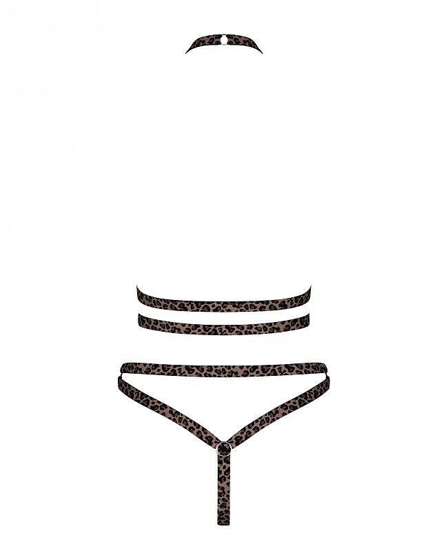     Obsessive Tigrita 2-pcs set brown S/M/L