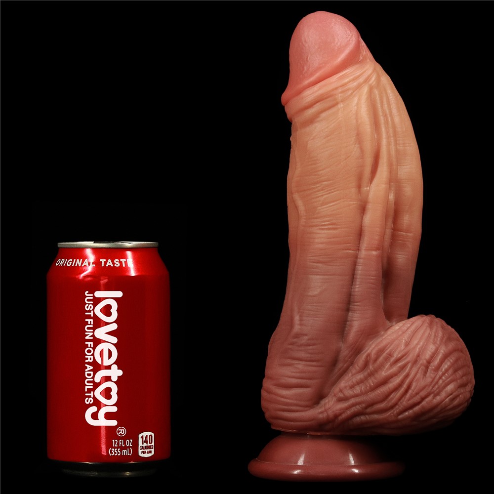  10' Dual layered Platinum Silicone Cock