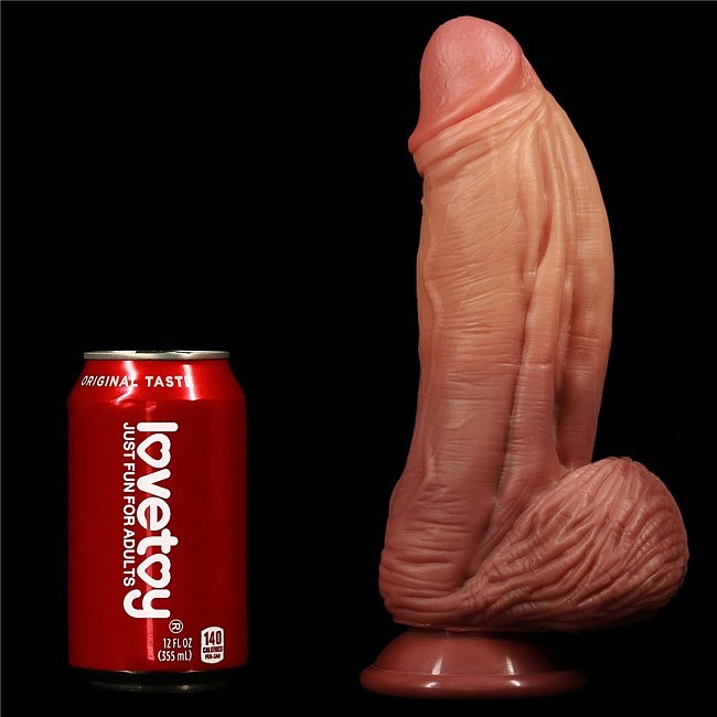  10' Dual layered Platinum Silicone Cock