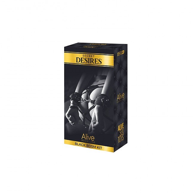    Alive Secret Desires Black BDSM Kit (8 pcs)