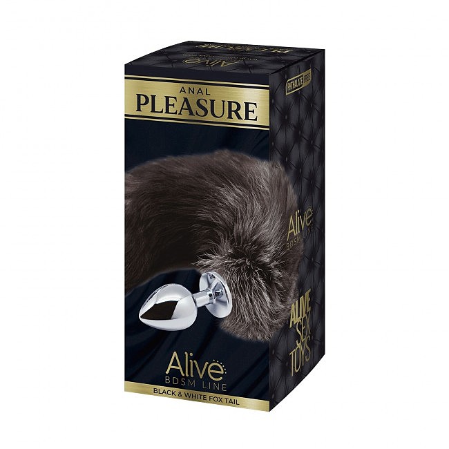     Alive Black And White Fox Tail S