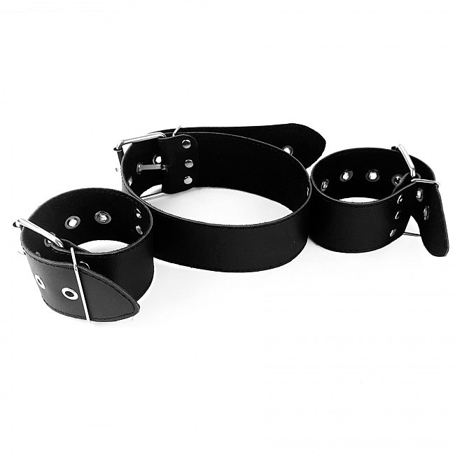       Art of Sex — Bondage Collar with Handcuffs