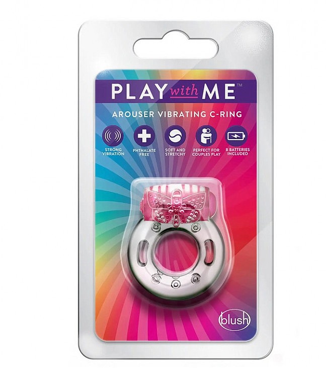   PLAY WITH ME AROUSER VIBRATING C-RING PINK