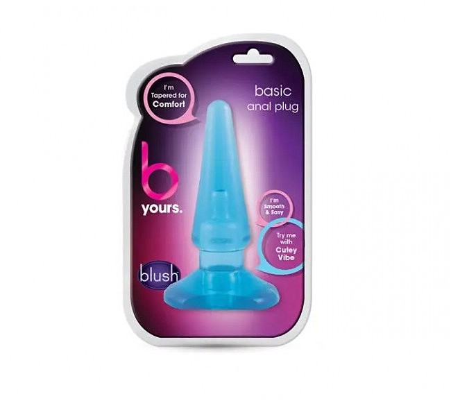 г B YOURS BASIC ANAL PLUG BLUE