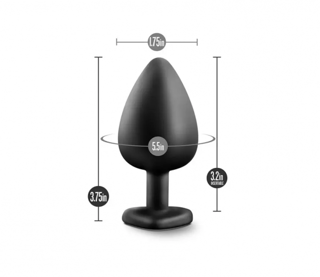 TEMPTASIA BLING PLUG LARGE BLACK