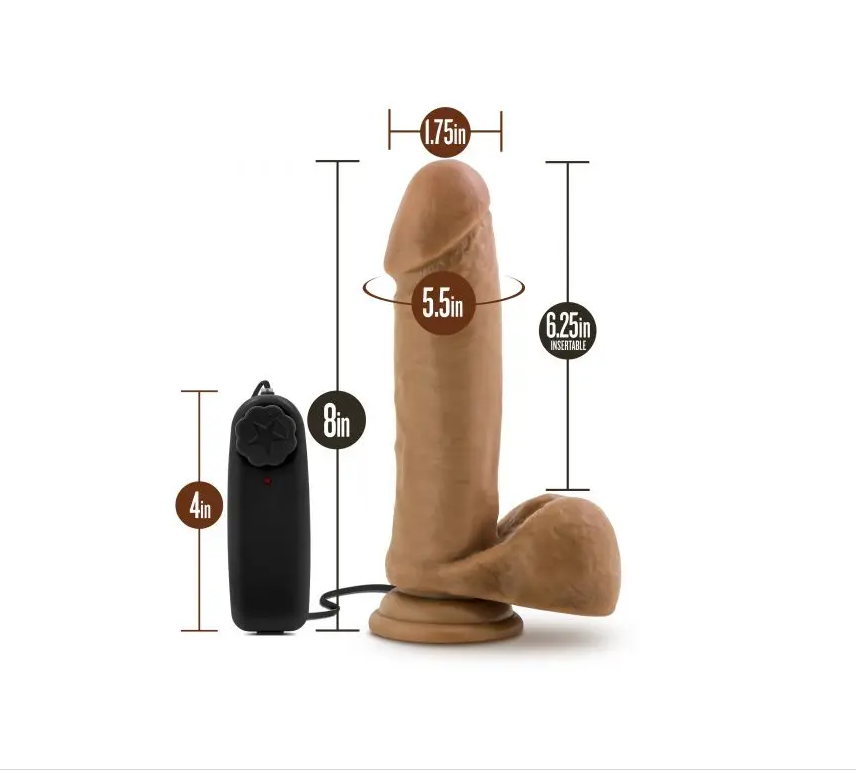 LOVERBOY SOCCER CHAMP 8INCH DILDO MOCHA