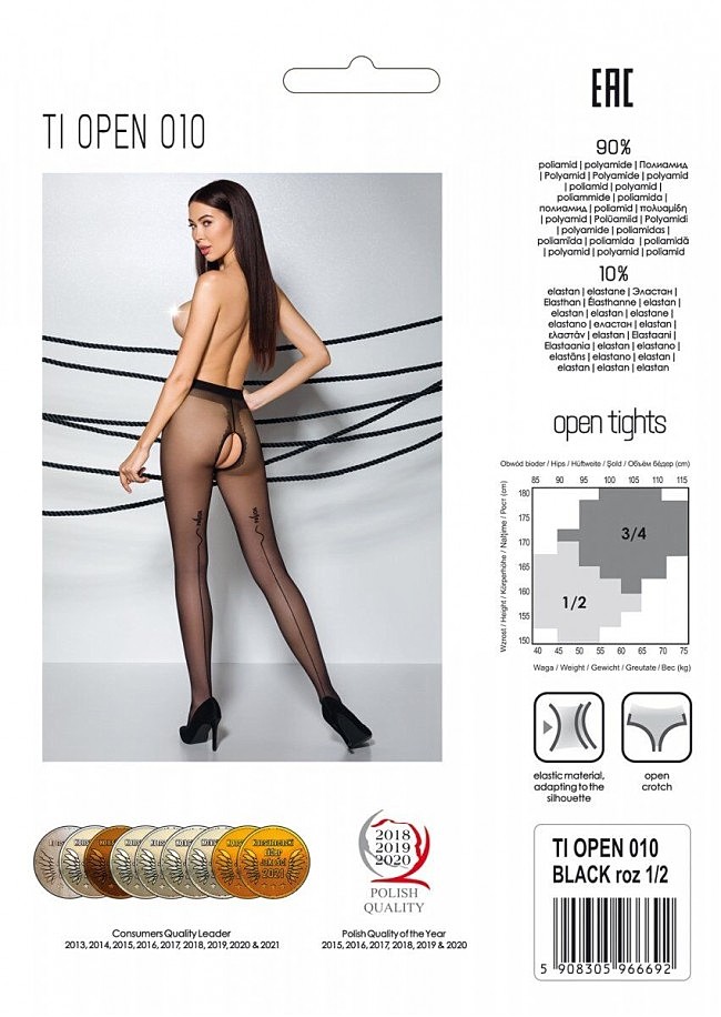      Passion TIOPEN 010 black 1/2 (20 den),  