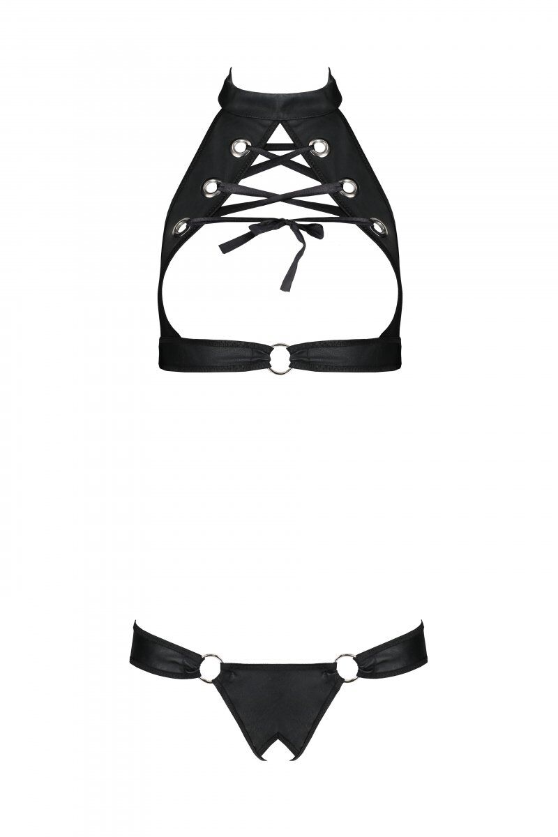   - Passion Malwia Set with Open Bra black S/M:     