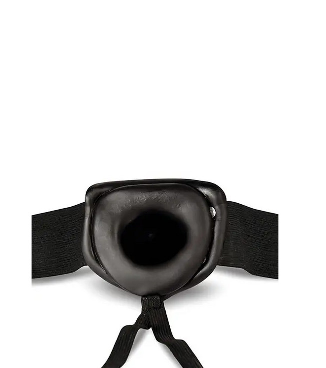 DR. SKIN 6INCH HOLLOW STRAP ON, BLACK