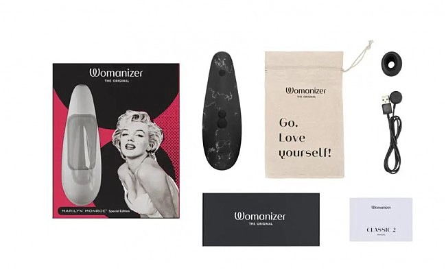    Womanizer Marilyn Monroe Black Marble