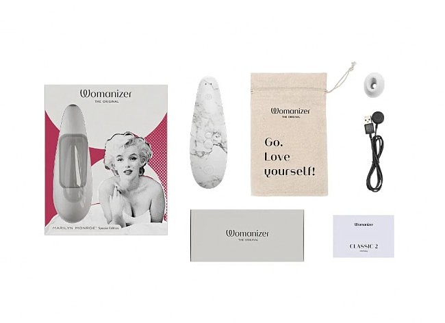    Womanizer Marilyn Monroe White Marble