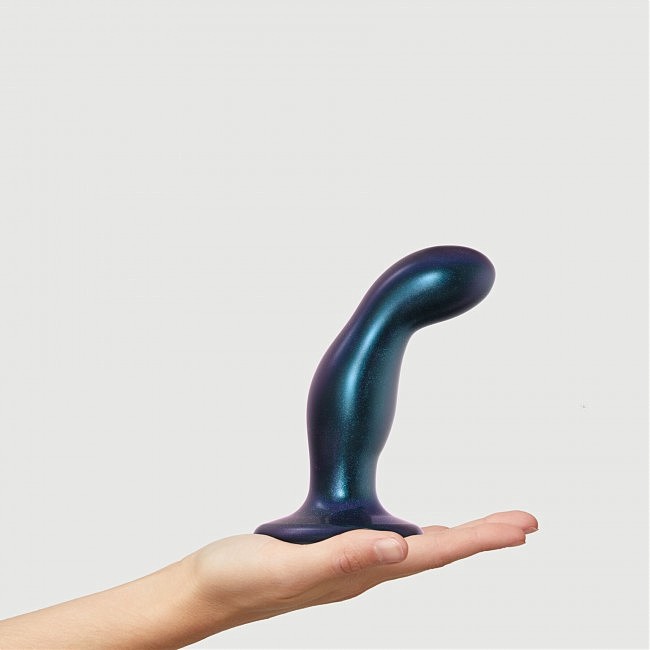 Strap-On-Me DILDO PLUG SNAKY METALLIC BLUE — M