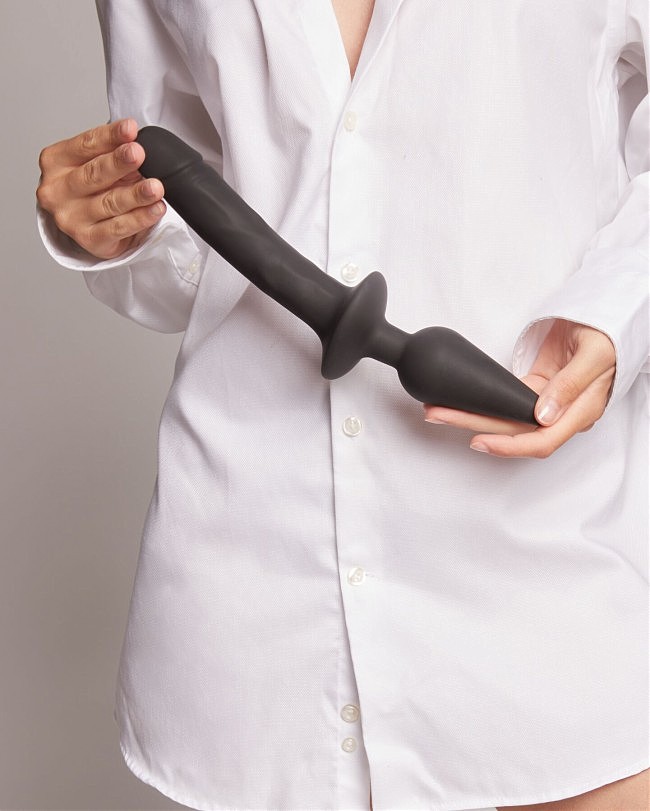     Strap-On-Me SWITCH PLUG-IN REALISTIC DILDO BLACK — L