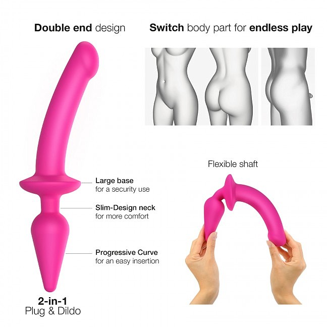      Strap-On-Me SWITCH PLUG-IN SEMI-REALISTIC DILDO