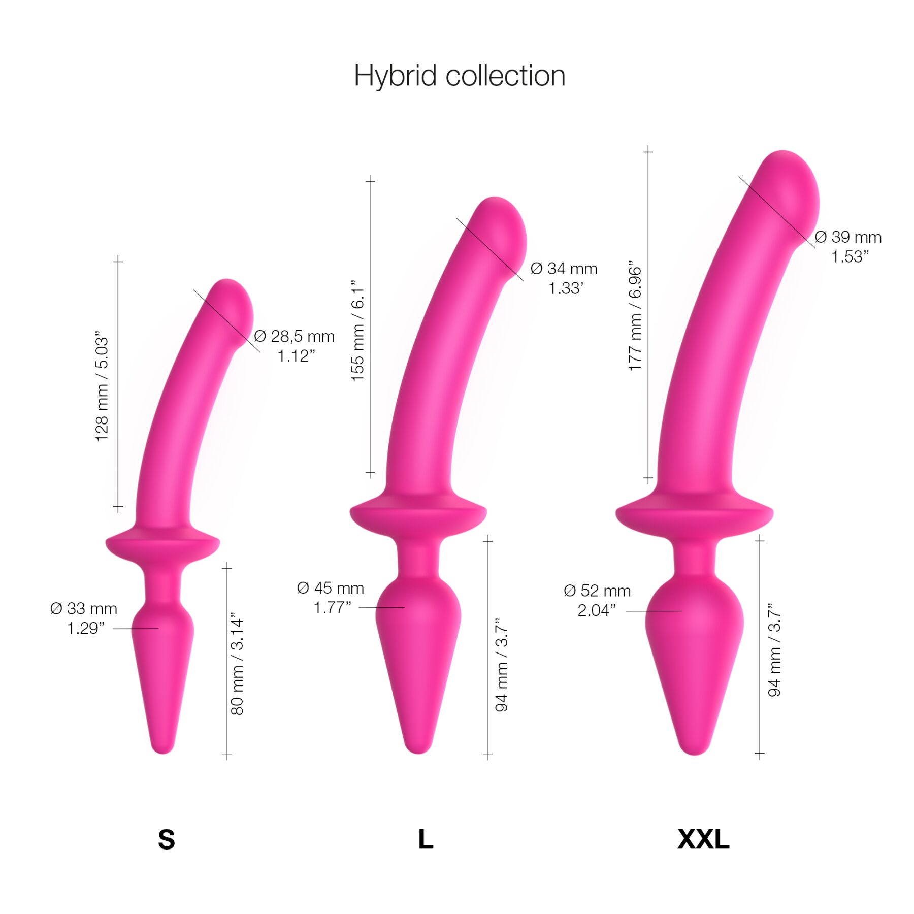      Strap-On-Me SWITCH PLUG-IN SEMI-REALISTIC DILDO