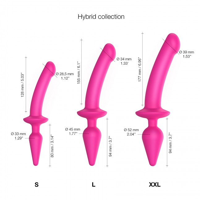      Strap-On-Me SWITCH PLUG-IN SEMI-REALISTIC DILDO