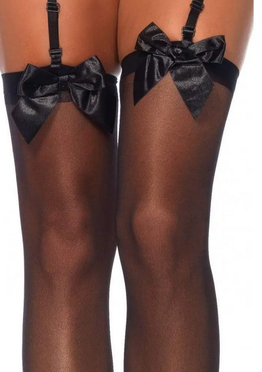    Leg Avenue Sheer Thigh Highs, , O/S