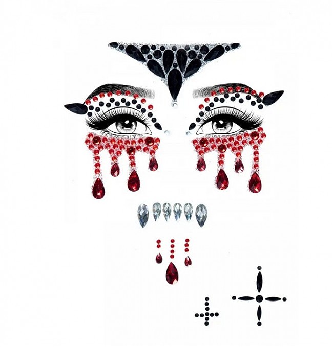     Vampire Rhinestone Stick-On Jewels Leg Avenue