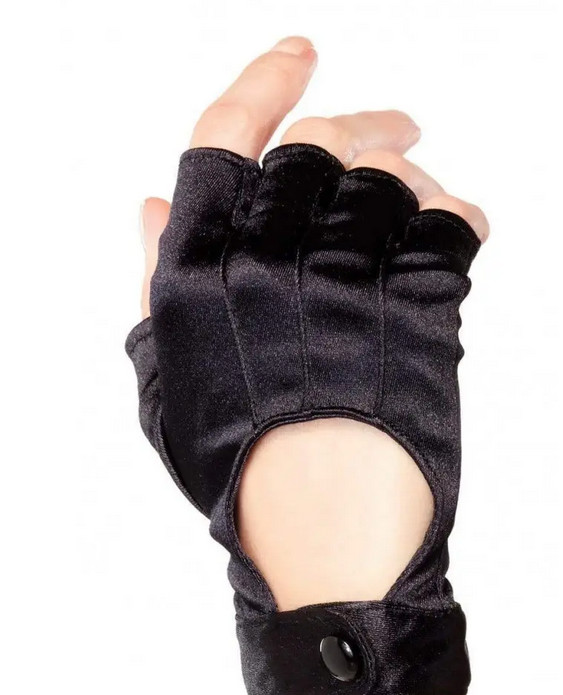     Leg Avenue Fingerless Motercycle Gloves O/S