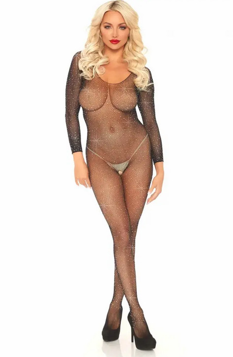        Leg Avenue Fishnet sleeved bodystocking O/S