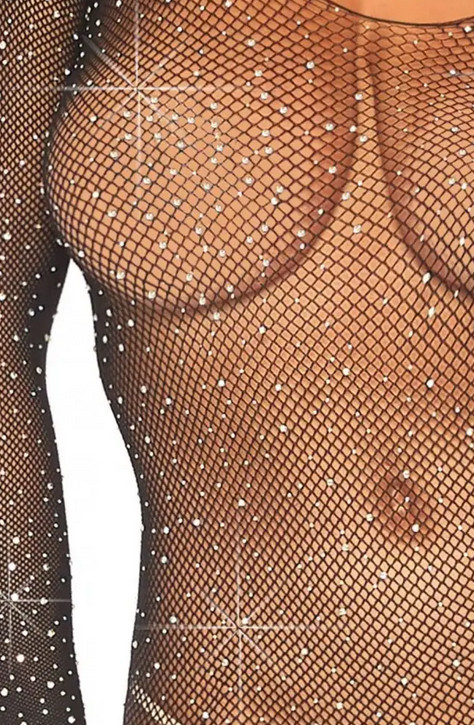        Leg Avenue Fishnet sleeved bodystocking O/S