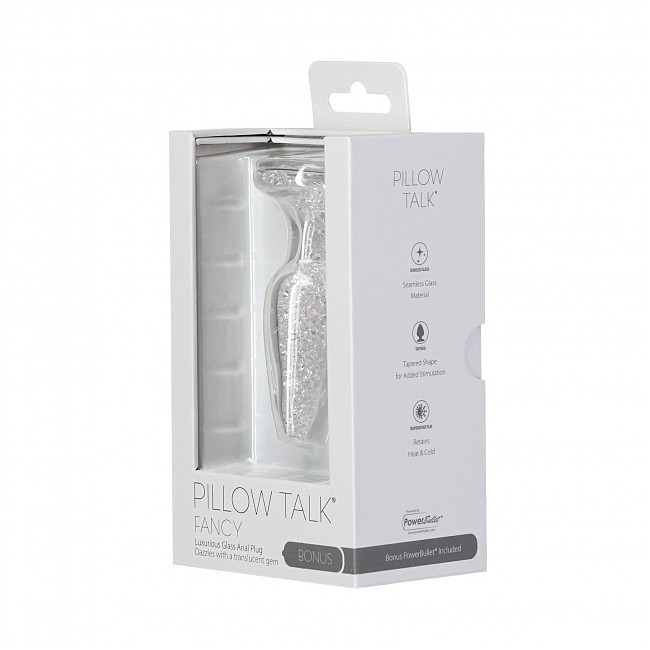    Pillow Talk — Fancy — Luxurious Glass Anal Plug