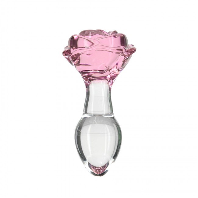    Pillow Talk — Rosy- Luxurious Glass Anal Plug