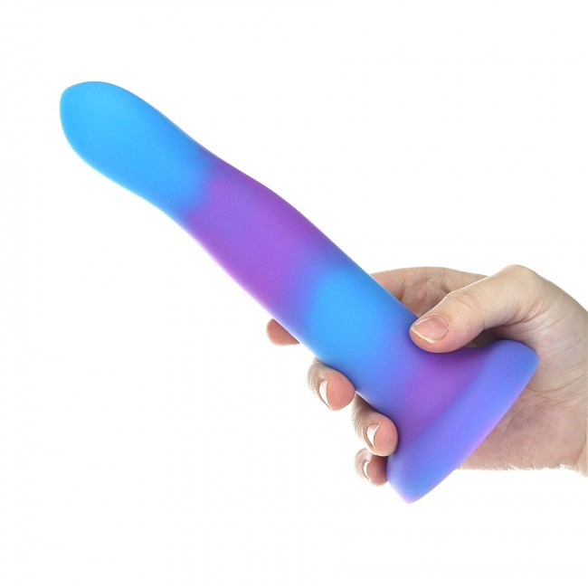     ADDICTION — Rave — 8» Glow in the Dark Dildo — Blue Purple