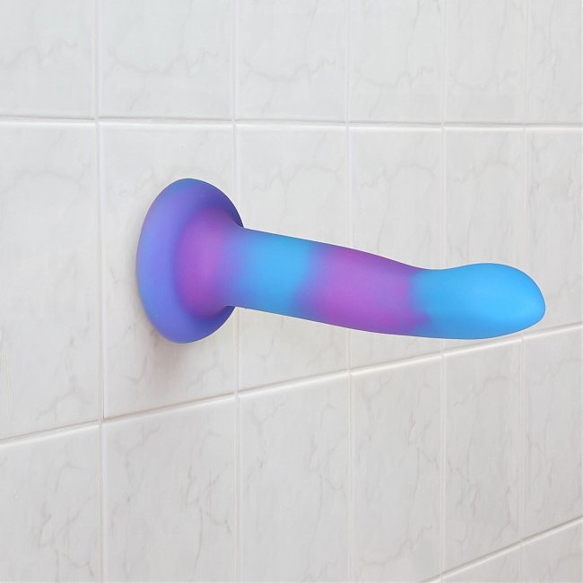     ADDICTION — Rave — 8» Glow in the Dark Dildo — Blue Purple